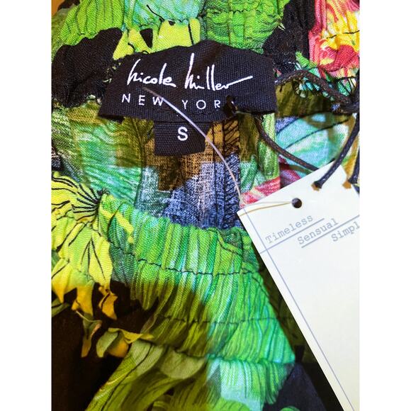 NICOLE MILLER New York Floral Wide Leg Pants Size Small - Picture 3 of 10